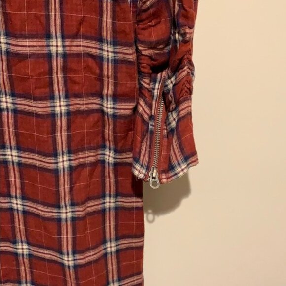 Juicy Couture Red Plaid Shirtdress - Women’s Size 4 - Picture 5 of 6